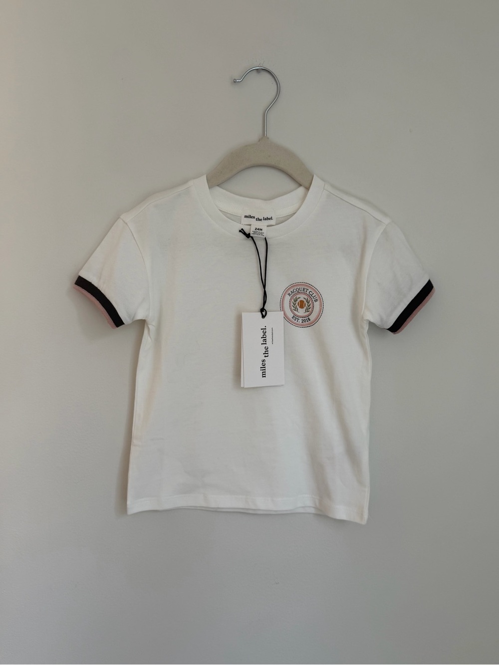 Miles The Label Racquet Club Tee (Size 24m)
